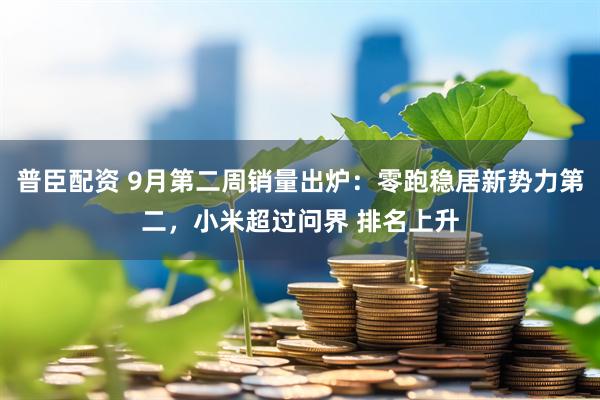 普臣配资 9月第二周销量出炉：零跑稳居新势力第二，小米超过问界 排名上升